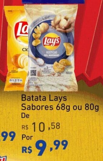 Extrabom Supermercados Batata Lays Sabores 68g ou 80g oferta