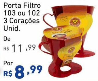 Extrabom Supermercados Porta Filtro 103 ou 102 3 Corações Unid. oferta
