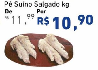 Extrabom Supermercados Pé Suíno Salgado kg oferta