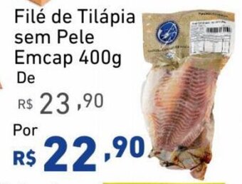 Extrabom Supermercados Filé de Tilápia sem Pele Emcap 400g oferta