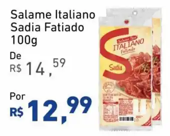 Extrabom Supermercados Salame Italiano Sadia Fatiado 100g oferta