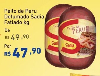 Extrabom Supermercados Peito de Peru Defumado Sadia Fatiado kg oferta