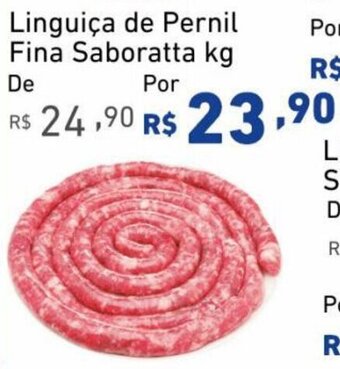 Extrabom Supermercados Linguiça de Pernil Saboratta kg oferta
