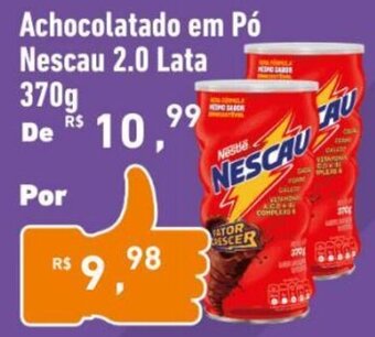Extrabom Supermercados Achocolatado em Pó Nescau 2.0 Lata 370g oferta