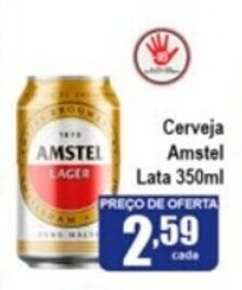Higa's Supermercado Cerveja Amstel lata 350ml oferta