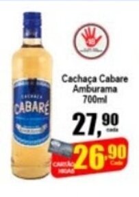 Higa's Supermercado Cachaca Cabare Amburama 700ml oferta