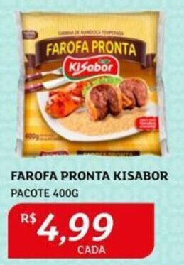 Assaí Atacadista FAROFA PRONTA KISABOR PACOTE 400G oferta