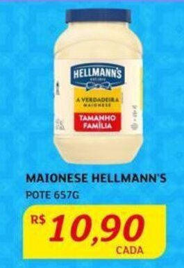 Assaí Atacadista MAIONESE HELLMANN'S POTE 657G oferta