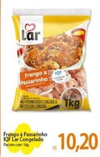 Atacadão Frango à Passarinho IQF Lar Congelado Pacote com 1kg oferta