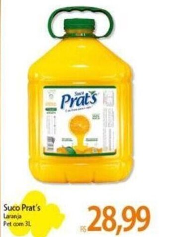 Suco Prat's Laranja Pet com 3L