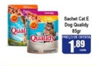 Higa's Supermercado Sachet Cat E Dog Qualidy 85g oferta