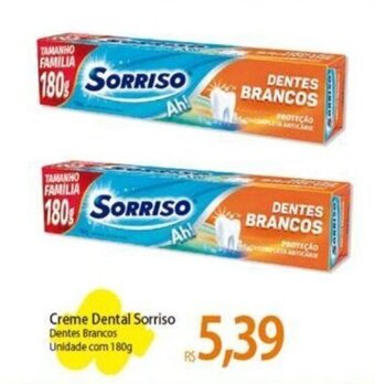 Atacadão Creme Dental Sorriso Dentes Brancos Unidade com 180g oferta