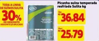 Extra Supermercado Picanha suína temperada resfriada Sulita kg oferta