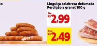 Extra Supermercado Linguiça calabresa defumada Perdigão a granel 100 g oferta