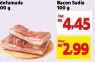 Extra Supermercado Bacon Sadia 100 g oferta