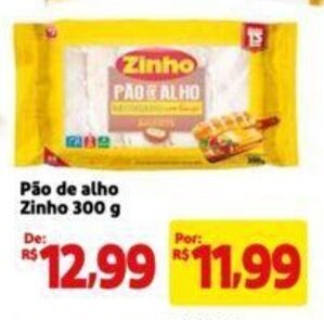 Extra Supermercado Pão de alho Zinho 300 g oferta