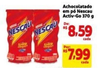 Extra Supermercado Achocolatado em pó Nescau Activ-Go 370 g oferta