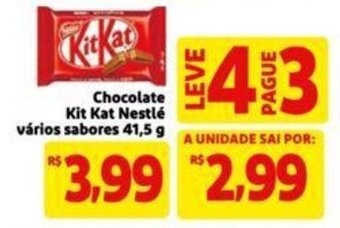 Extra Supermercado Chocolate Kit Kat Nestlé vários sabores 41,5 g oferta