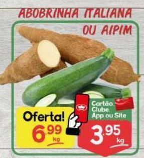 Abobrinha italiana ou aipim