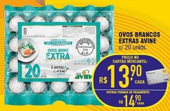 Mercantil Rodrigues Ovos brancos extras avine 20un oferta