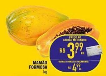 Mercantil Rodrigues Mamão formosa kg oferta