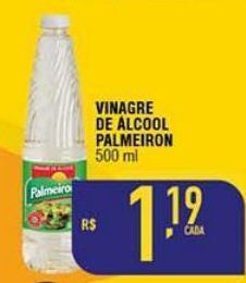 Mercantil Rodrigues Vinagre de álcool palmeiron 500ml oferta