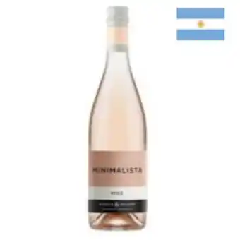 Vinho argentino rosé minimalista 750ml fino