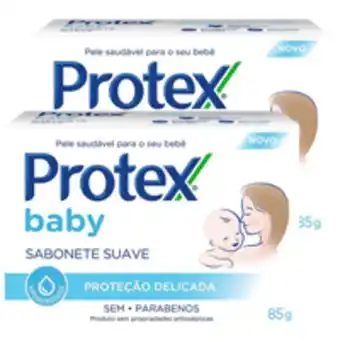 Rede Supermarket Sabonete em barra protex baby proteção delicada • 85g oferta