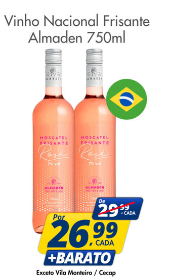 Delta Supermercados Vinho Nacional Frisante Almaden 750ml oferta