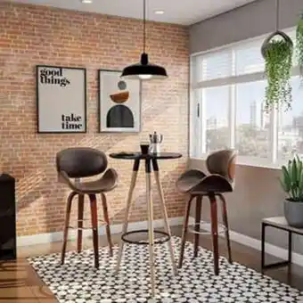 Leroy Merlin Banqueta giratória apeldoorn marrom oferta