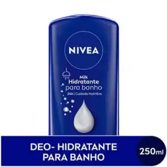 Drogaria Venancio Hidratante desodorante para banho nivea milk 250ml oferta