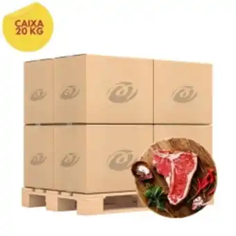 Carvalho Supermercado Caixa carne bovina contra filé best beef com osso cong com 20kg oferta
