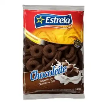 Biscoito rosquinha estrela 400g chocoleite