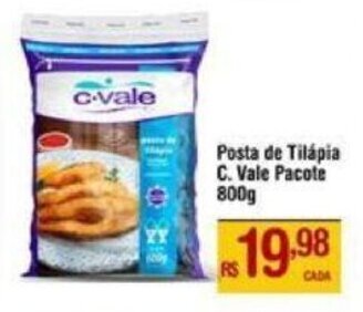 Max Atacadista Posta de Tilápia C. Vale Pacote 800g oferta