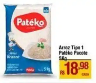Max Atacadista Arroz Tipo 1 Patéko Pacote 5Kg oferta