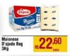 Max Atacadista Maionese D'ajuda Bag 3Kg oferta
