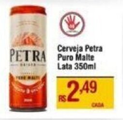 Cerveja Petra Puro Malte lata 350ml