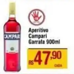 Max Atacadista Aperitivo Campari Garrafa 900ml oferta