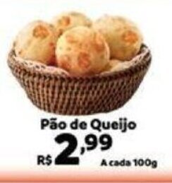 Max Atacadista Pão de Queijo A cada 100g oferta