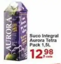 Rossi Supermercado Suco Integral Aurora Tetra Pack 1,5L oferta