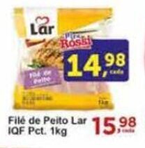 Rossi Supermercado Filé de peito Lar IQF pct 1kg oferta