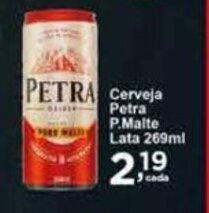 Rossi Supermercado Cerveja Petra P.Malte Lata 269ml oferta