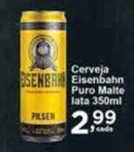 Rossi Supermercado Cerveja Eisenbahn Puro Malte lata 350ml oferta