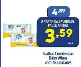 Arena Atacado Toalgas Umedecidas Baby WIpes com 48 unidades oferta