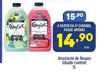 Arena Atacado Amaciante de Roupas Diluido Comfort 3L oferta