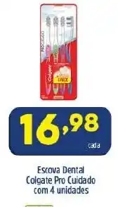 Arena Atacado Escova Dental Colgate Pro Cuidado com 4 unidades oferta