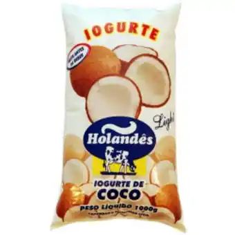 Iogurte holandês côco light pc 1 l