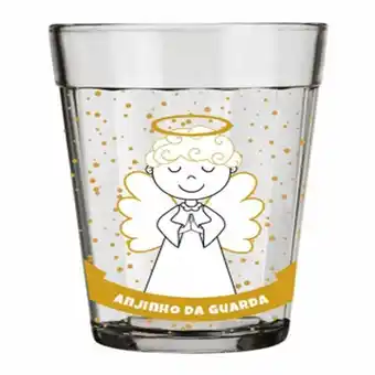 Casa e Vídeo Copo americano de vidro allmix santinhos 190ml anjinho da guarda incolor oferta