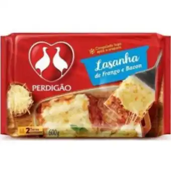 Lasanha perdigão frango com bacon cx 600 g