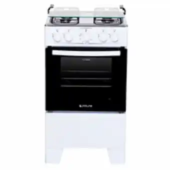 Novo Mundo Fogão 4 bocas de piso atlas coliseum plus, mesa inox, branco - 300000719 oferta